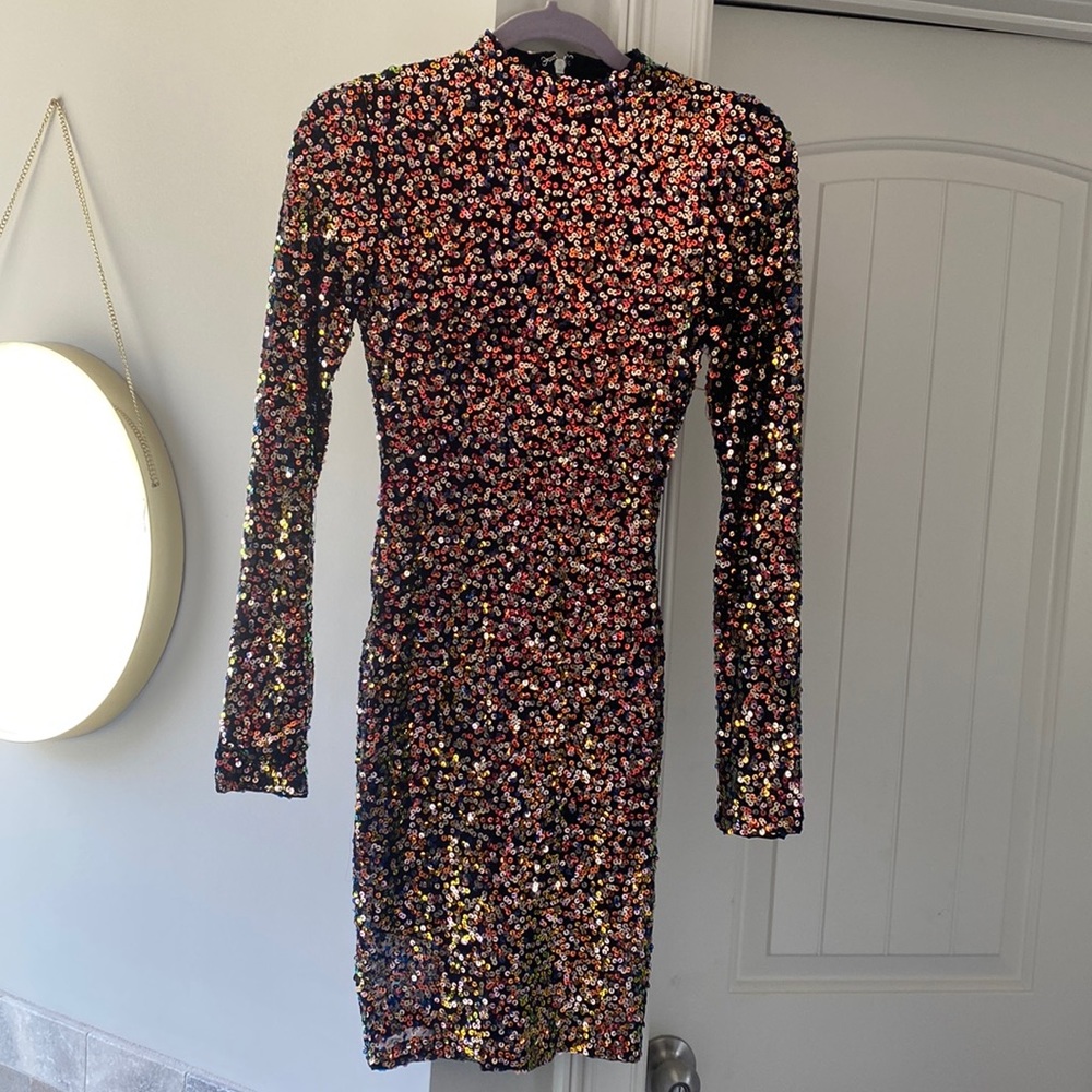 NEW w/Tags Metallic sequined party dress